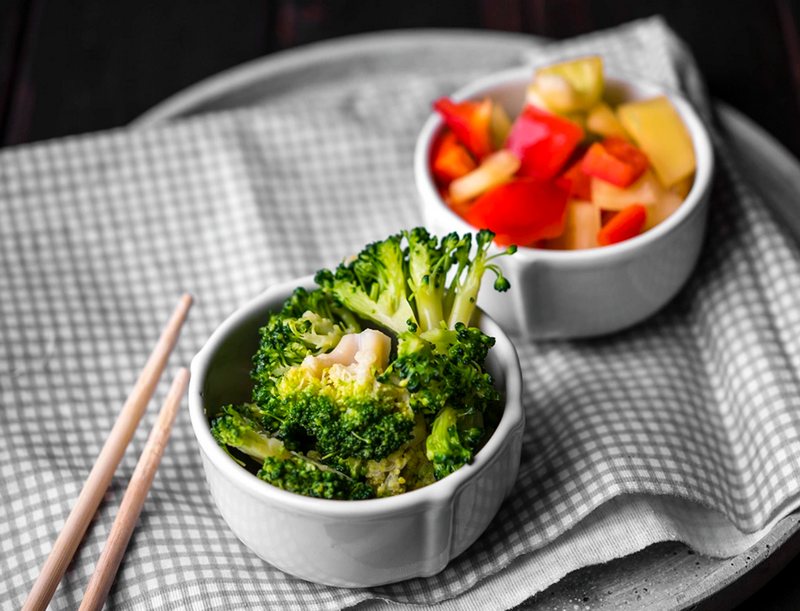 Rau luộc ăn với mắm mực