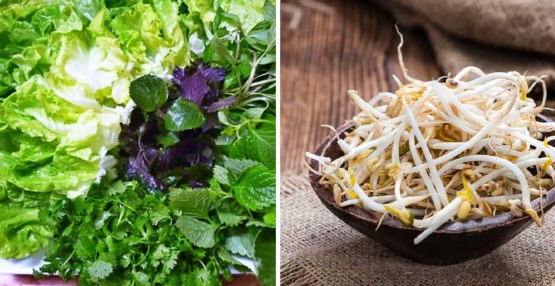 Bước 4: Sơ chế rau ăn kèm