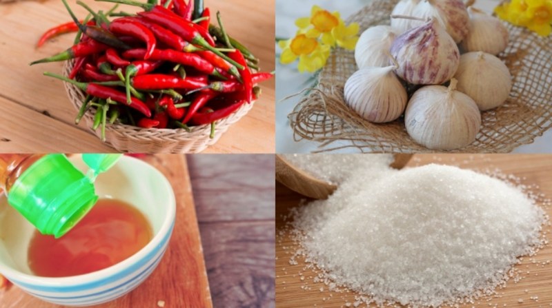 Bước 4: Làm mỡ hẹ và nước chấm