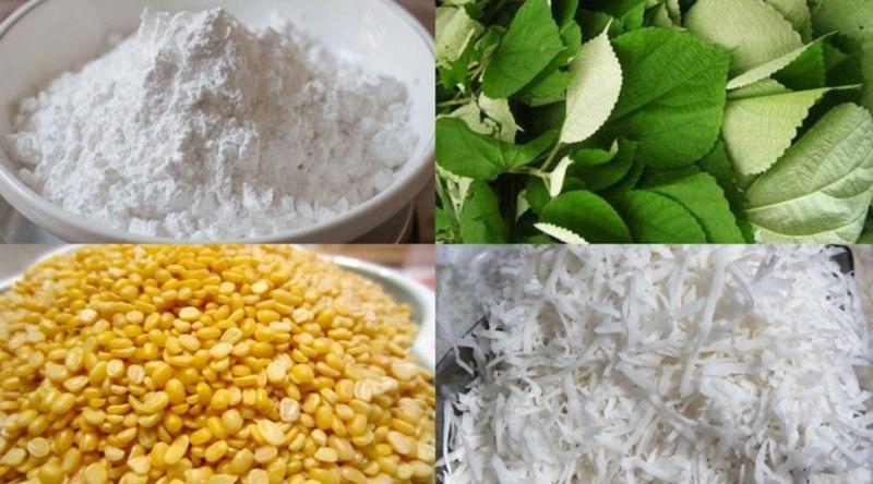Cách làm bánh ít lá gai Bình Định nhân đậu, nhân dừa