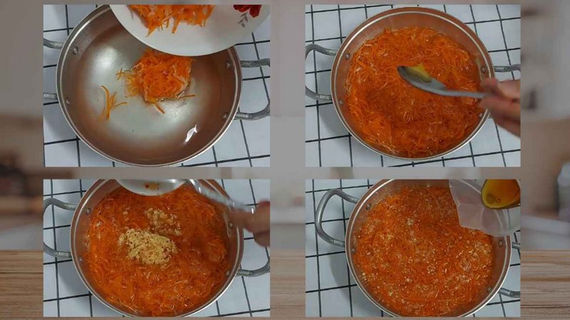 Bước 5: Thêm tỏi, ớt và nếm lại