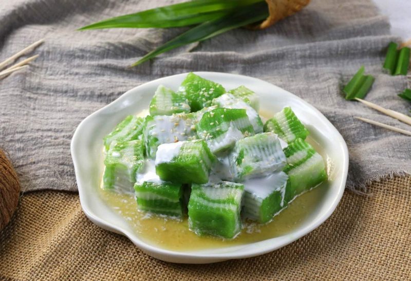 Bánh đúc lá dứa, bánh đúc dừa