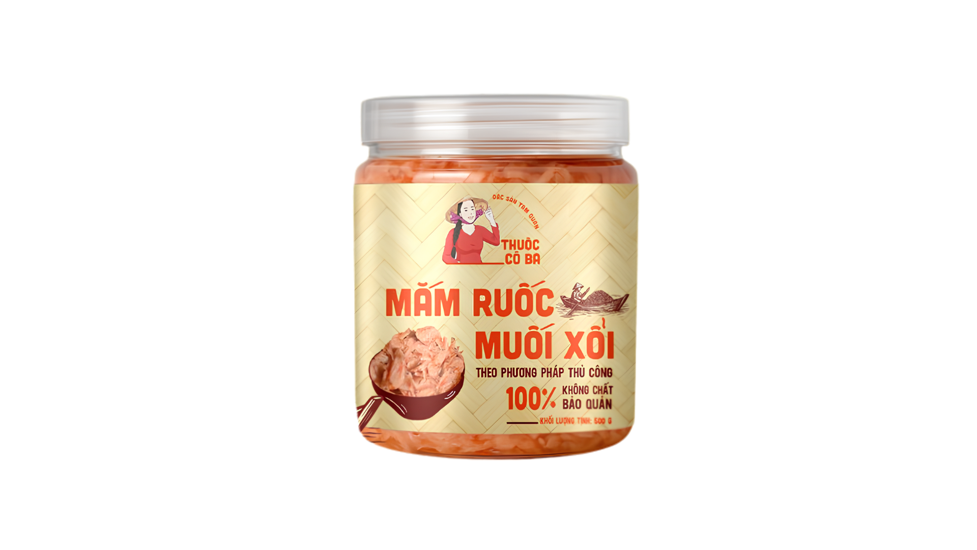 Mắm ruốc muối xổi Thuộc Cô Ba đặc sản Tam Quan